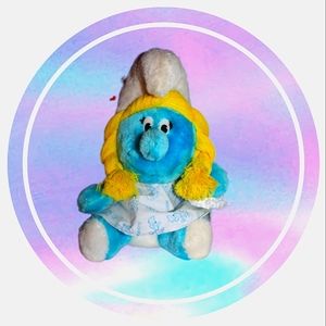 1981 collectible Smurfette plush toy